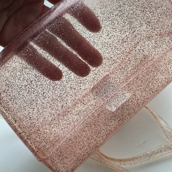Pink Crossbody Bag with Transparent see through concert bag - Picture 5 of 11